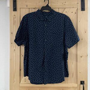 New: 2XL (50-52) Men's Poplin Button Down Shirt